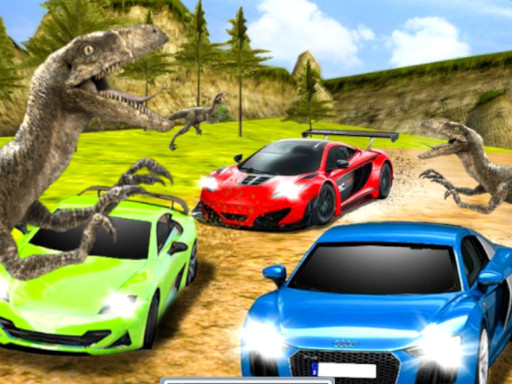 Dino Car Race Game