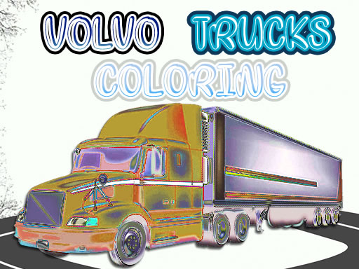 Volvo Trucks Coloring Category Image Volvo Trucks Coloring Game